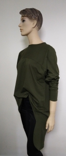 Tunikové tričko - khaki